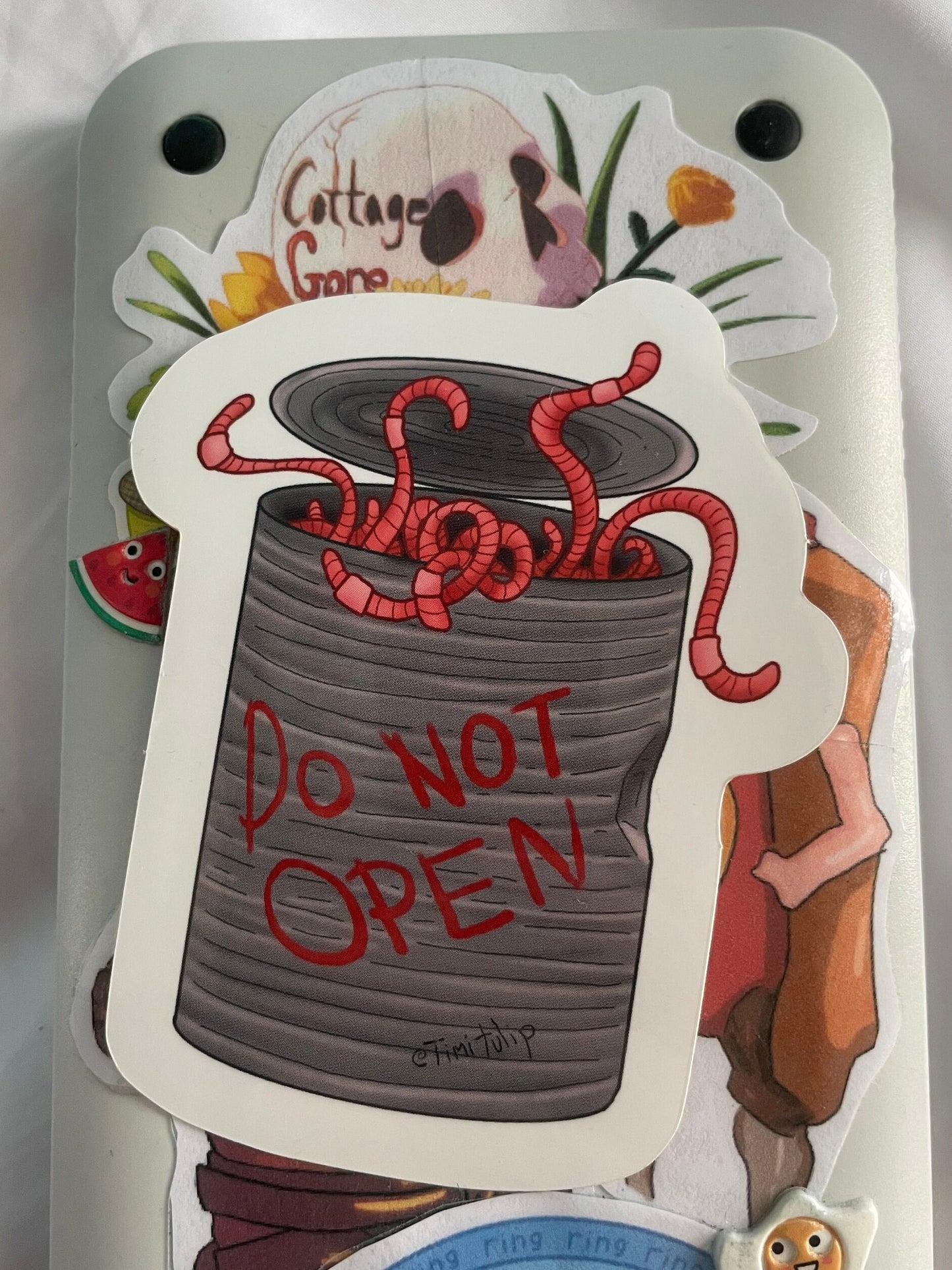 Let's Not Open That Can of Worms - Sticker